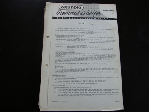 Original service manual - original,
