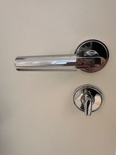 JADO Bauhaus Türbeschlag Türdrücker Türklinke WC/Bad Chrom poliert