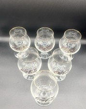 6er SET Coca Cola Gläser 0,3 L Glas Schwenker Trinkglas Tulpe Goldrand G51466