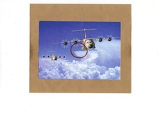 AK POSTKARTE AIRBUS A 400 M EADS BUNDESWEHR TRANSPORTFLUGZEUG FLUGZEUG PILOT BW