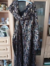 Damen Abend Kleid Bestickt