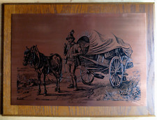 Kupferstich Tiroler Fuhrwerk Gravur Bild sehr hochwertig ausgeführt Kupferbild