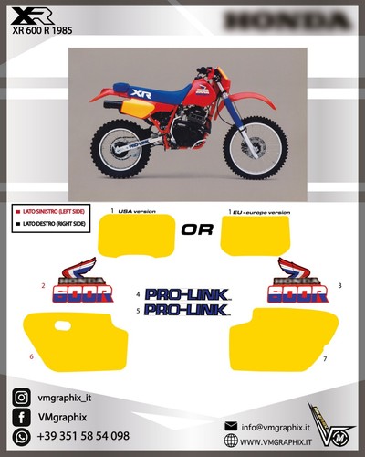 Aufkleber 600 1985 - xr,