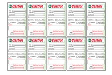 20x Castrol Oil Service