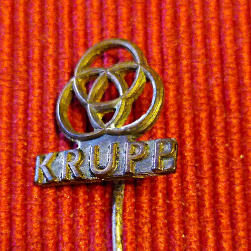 Krupp anstecker logo pin - anstecker,