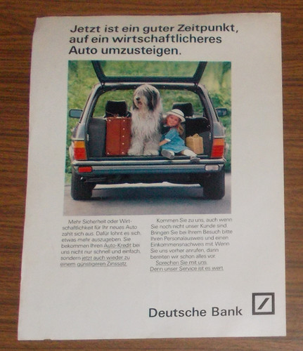 Seltene werbung deutsche bank - seltene,