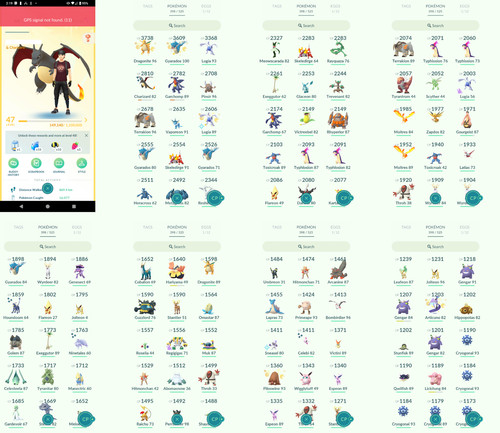 Pokémon acc lvl47 19 - go,