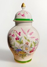 Vase Deckelvase Kaiser ArtDeco Designvase Insekten Blumen Porzellan porcelain