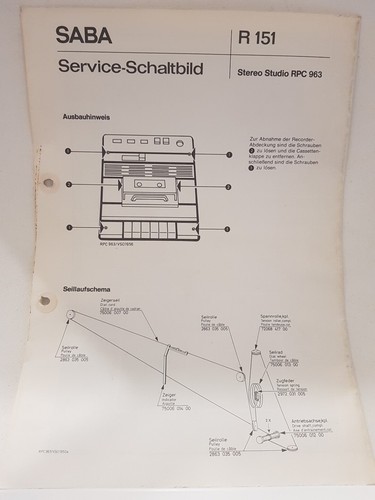 Saba service schaltbild stereo - saba,