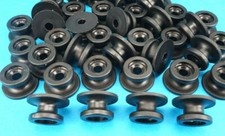 50 x Plane Kunststoffrolle Stollen für Anhänger Abdeckung Gummiseil Seil Festzurren