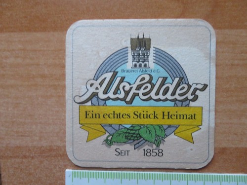 Bierdeckel alsfelder bier - bierdeckel,