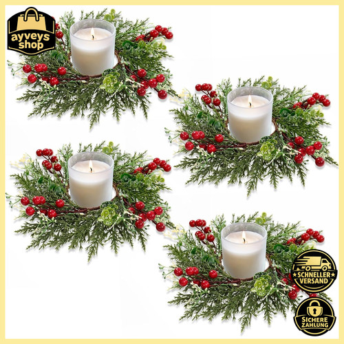 Kerzenring weihnachtskranz - kerzenring,