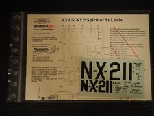 Spirit of St Louis Decals 1:48