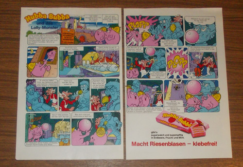 Seltene werbung hubba - hubba, bubba
