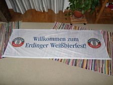 Erdinger Weißbier Grillparty Erding Brauerei Fahne Banner Biergarten Glas Pin