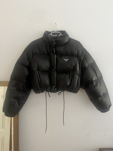 Prada cropped daunenjacke - cropped,