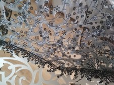 Tuch Halstuch Mantilla schwarz