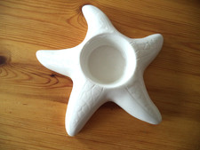 formano Kerzenständer für Kerze oder Teelicht - Seestern - weiß