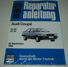 Reparaturanleitung Audi Coupe Typ 81 B2 GL 5E GT 5E 5 Zylinder ab 09/1980 Buch!