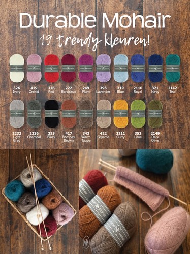 50g durable mohair - 50g, wolle