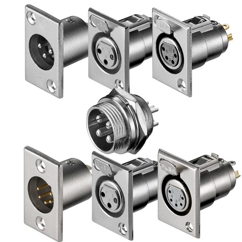Xlr pol einbau stecker - 3,