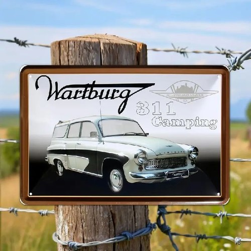 Blechschild wartburg 311 - blechschild,