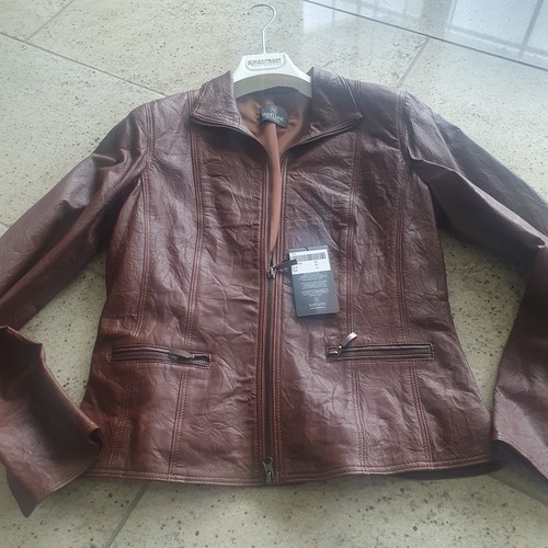 Lederjacke damen braun - gr.36,,