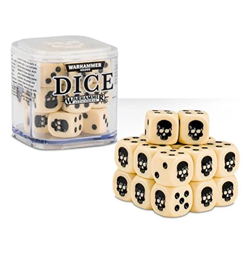 Citadel 12mm dice set white - citadel,