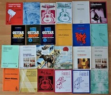 24 Notenhefte für Gitarrenensembles, Akustikgitarre. Verschiedene Komponisten.