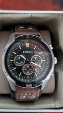 Fossil Coachman Uhr für Herren, Chronographenwerk mit Lederarmband