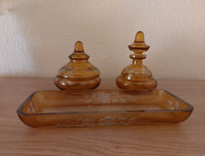 Alte Flacons Frisiertisch Schminktisch Set  Parfümflasche Antik Vintage 