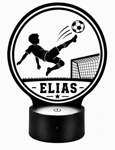 Fußball lampe personalisiert - fußball,