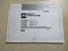 Yamaha YZ 250 FP YZ250F Ersatzteilkatalog Ersatzteilliste Catalogue 2A5SG-100E1