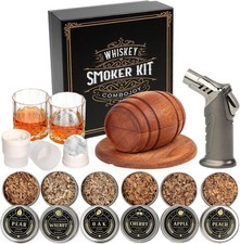 Cocktail Rauchset 6 Holzspäne