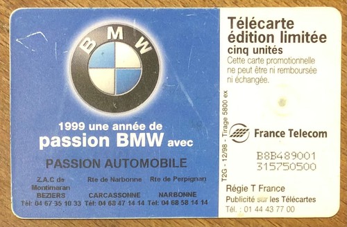 Telekarte bmw passion - telekarte, 5u
