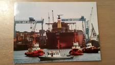Postkarte Werft AG Weser Hapag