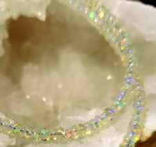 Welo Opal Kette - 925 Silber - 45 Karat - 45 cm - Äthiopien - poliert