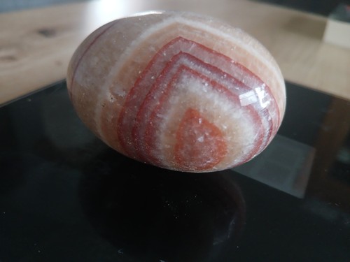 Rhodochrosit trommelstein - rhodochrosit,