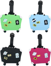 4 Stück Kofferanhänger