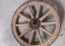 Deko Holzrad 10 Speichen, Speichenrad für Wagen und Garten