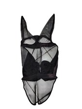 Pferde Fliegenmaske mit Ohren und Nüsternschutz, Gr. XL, elastische Pferdemasken