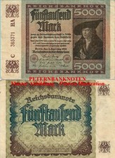 WEIMAR 5000  Reichsmark  1922
