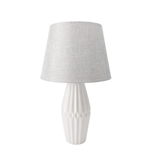Tischlampe relief rund matt - relief,