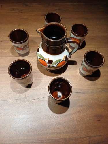 7er set becher krug saft - 7er,