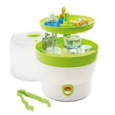 H+H Dampfsterilisator Vaporisator 6 Babyflaschen Sterilisator Bs 29 grün