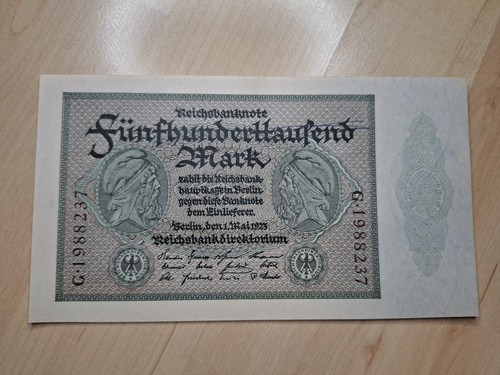 500000 mark reichsbanknote - 500000,