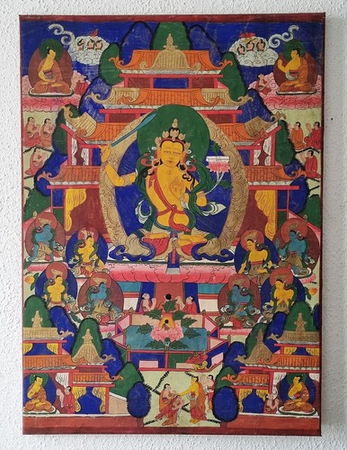 Schöner handgemalter thangka - schöner,