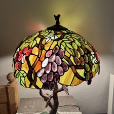 Tiffany Stil Lampe, Rund, Gebraucht
