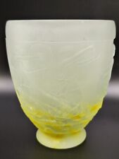 Georges de Feure Jugendstil Art Deco Vase Glas Pate de Verre Frankreich signiert