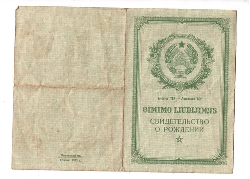 10944 geburtsurkunde gimimo - 10944-, /